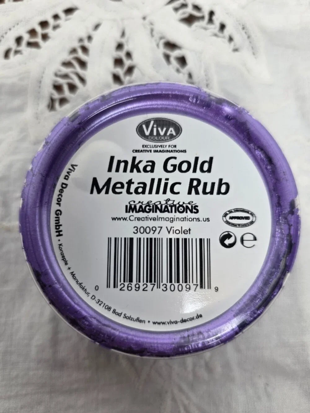 Lot of 3 Inka Gold Metallic Rub 1 Base Coat 2 Rubs Violet Green Blue Viva Colour
